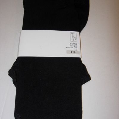 WOMENS NEW BLACK JCP NYLON SPANDEX FASHION CAREER COMFORT WINTER TIGHTS SIZE M